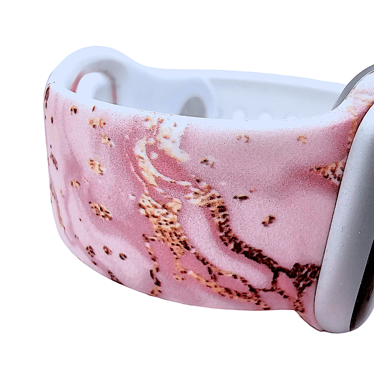 Soft Silicone Pink Marble Watch Strap For Apple Watch - Wrist Envy