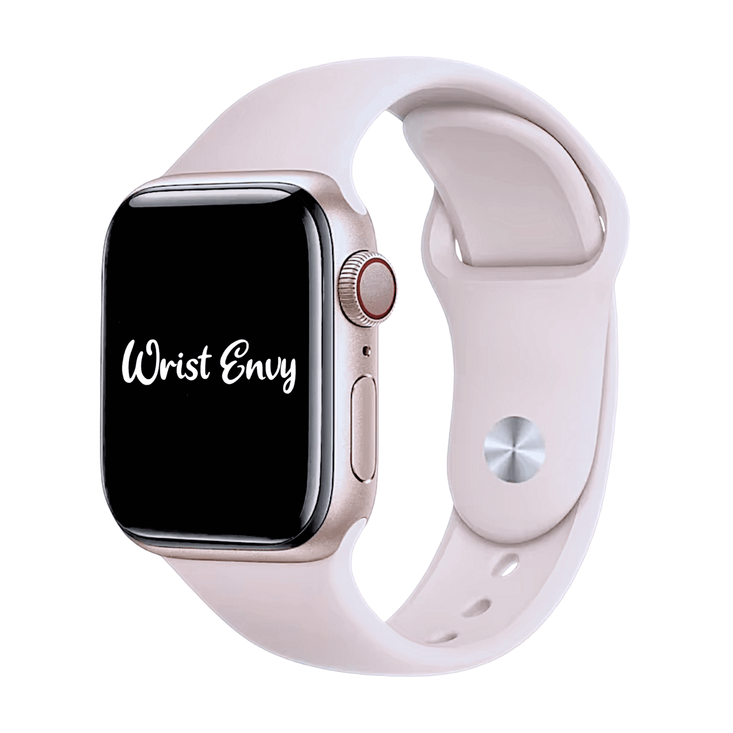 Soft Silicone Watch Strap For Apple Smart Watch Baby Pink - Wrist Envy
