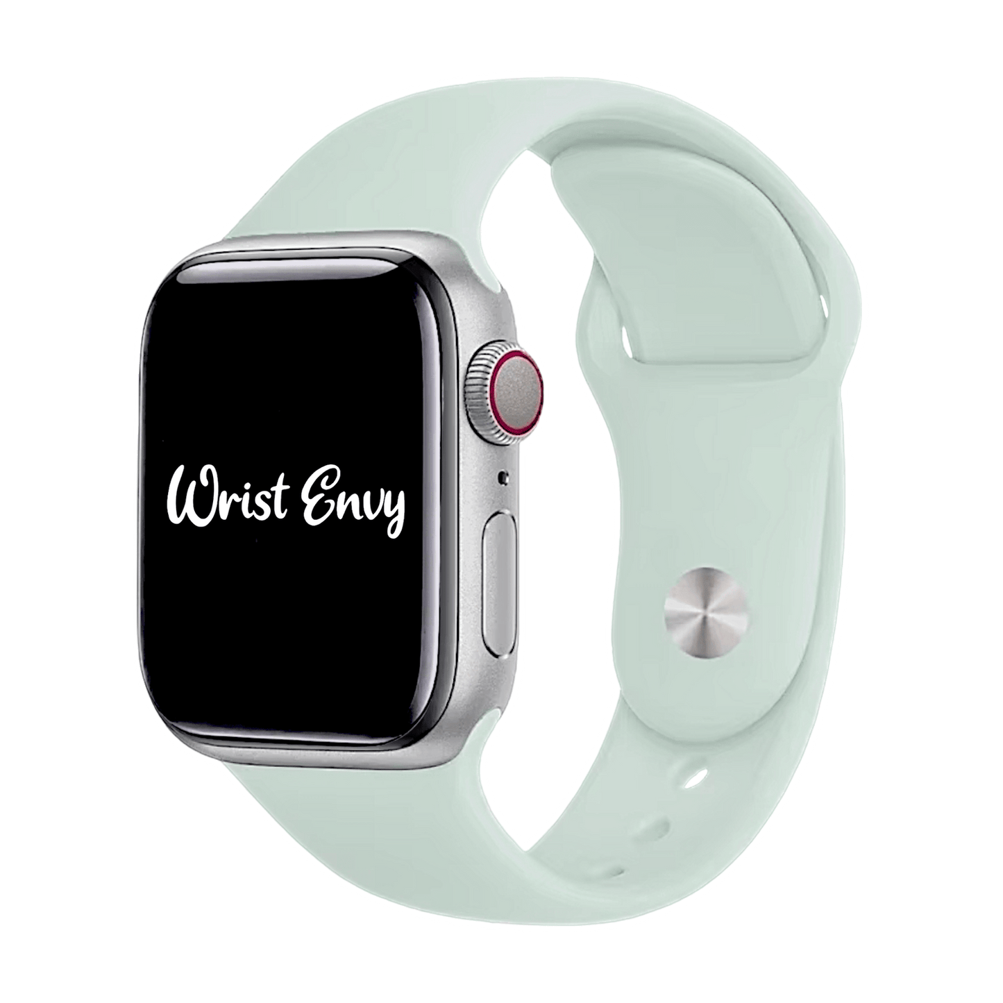 Soft Silicone Watch Strap For Apple Smart Watch Light Mint - Wrist Envy