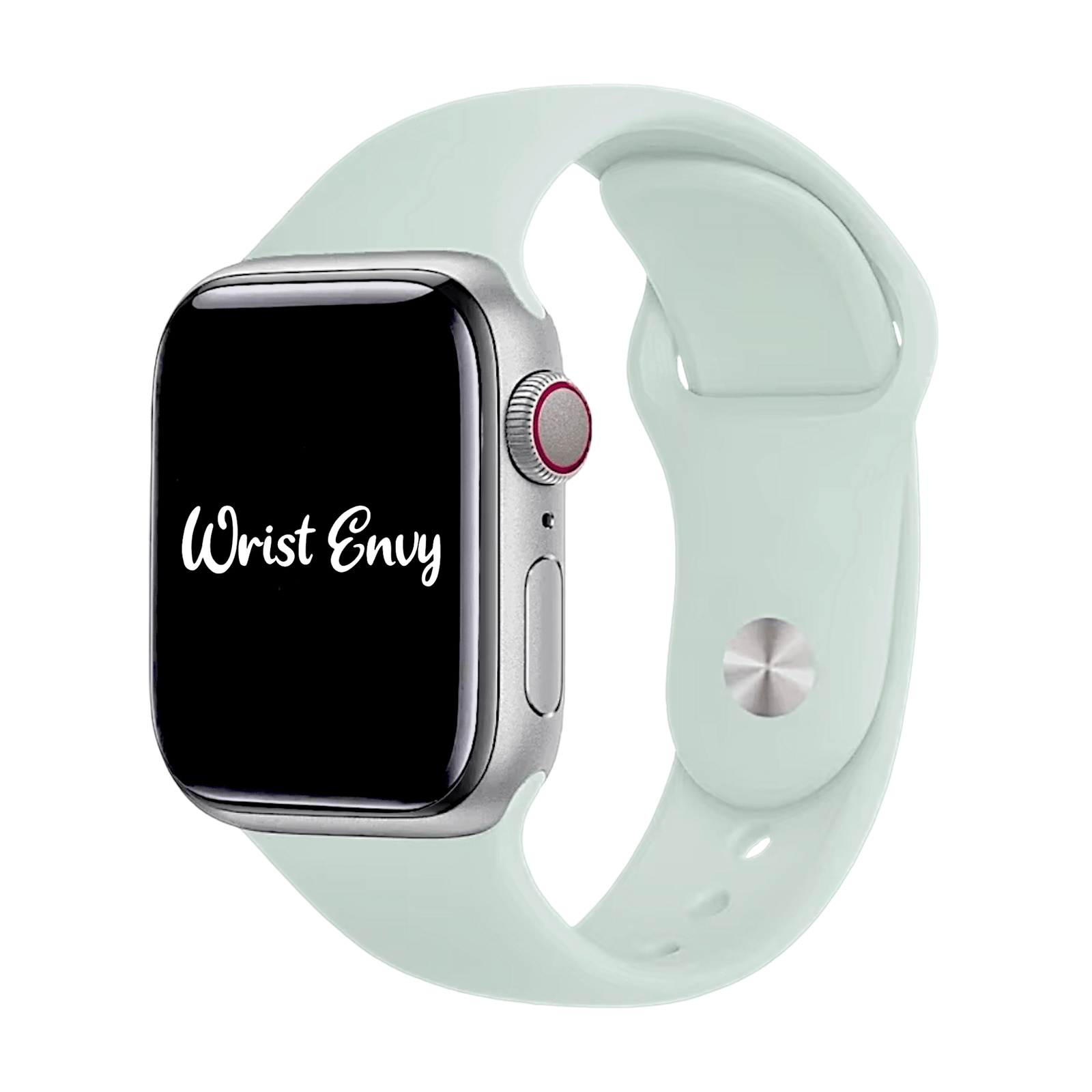 Soft Silicone Watch Strap For Apple Smart Watch Light Mint - Wrist Envy