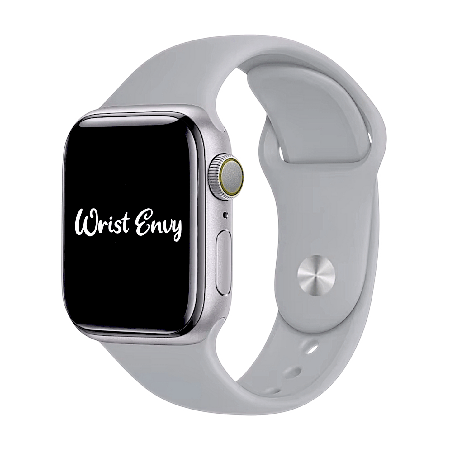 Soft Silicone Watch Strap For Apple Smart Watch Pastel Grey - Wrist Envy