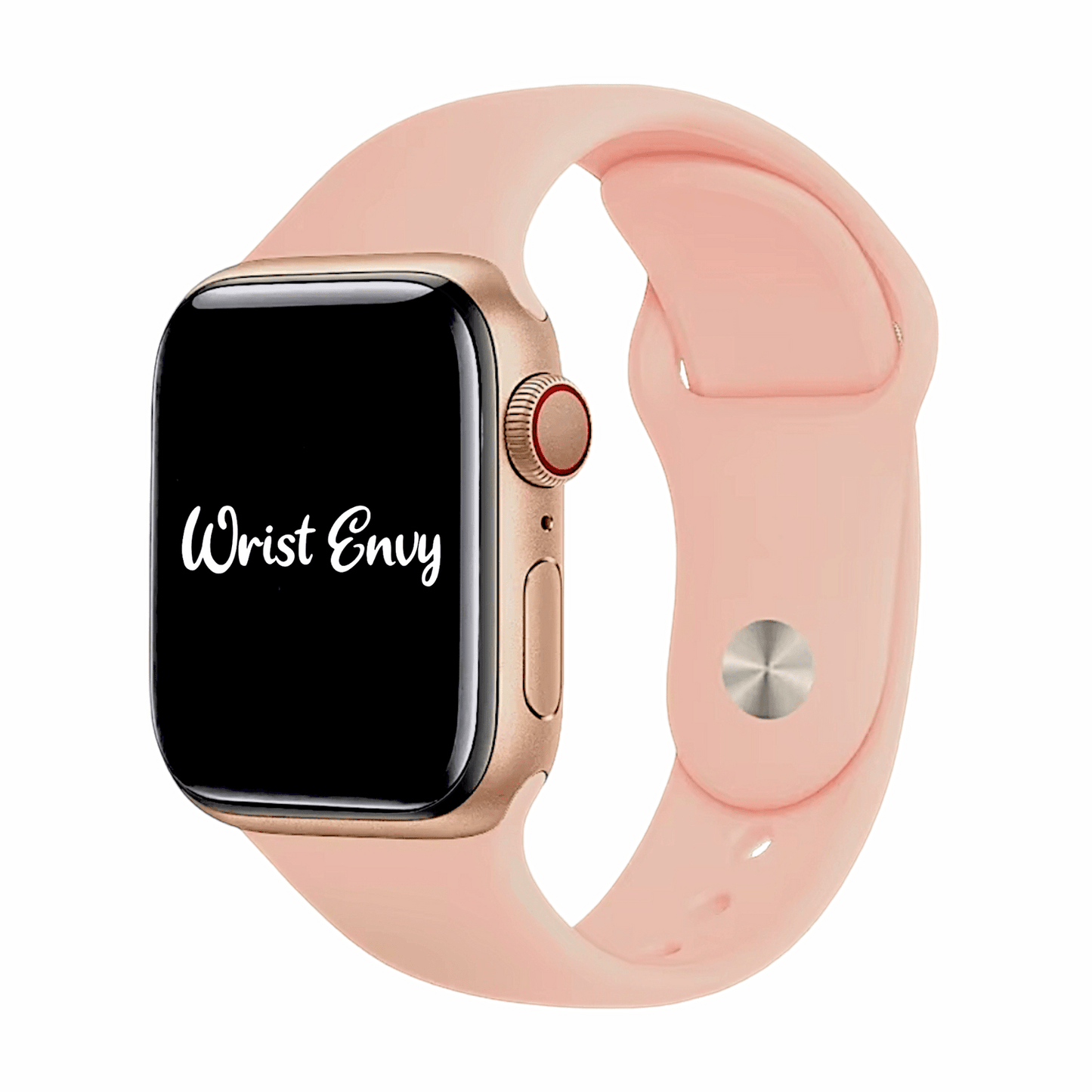 Soft Silicone Watch Strap For Apple Smart Watch Pink Rose - Wrist Envy