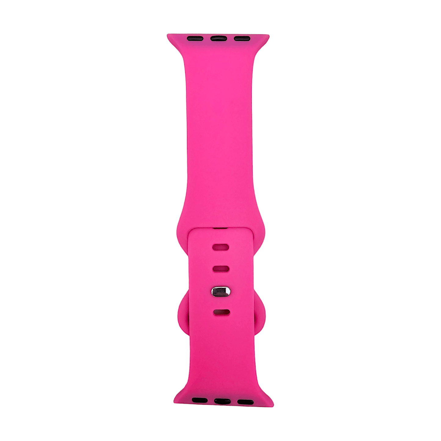 Soft Silicone Watch Strap For Apple Watch Bright Pink - Wrist Envy
