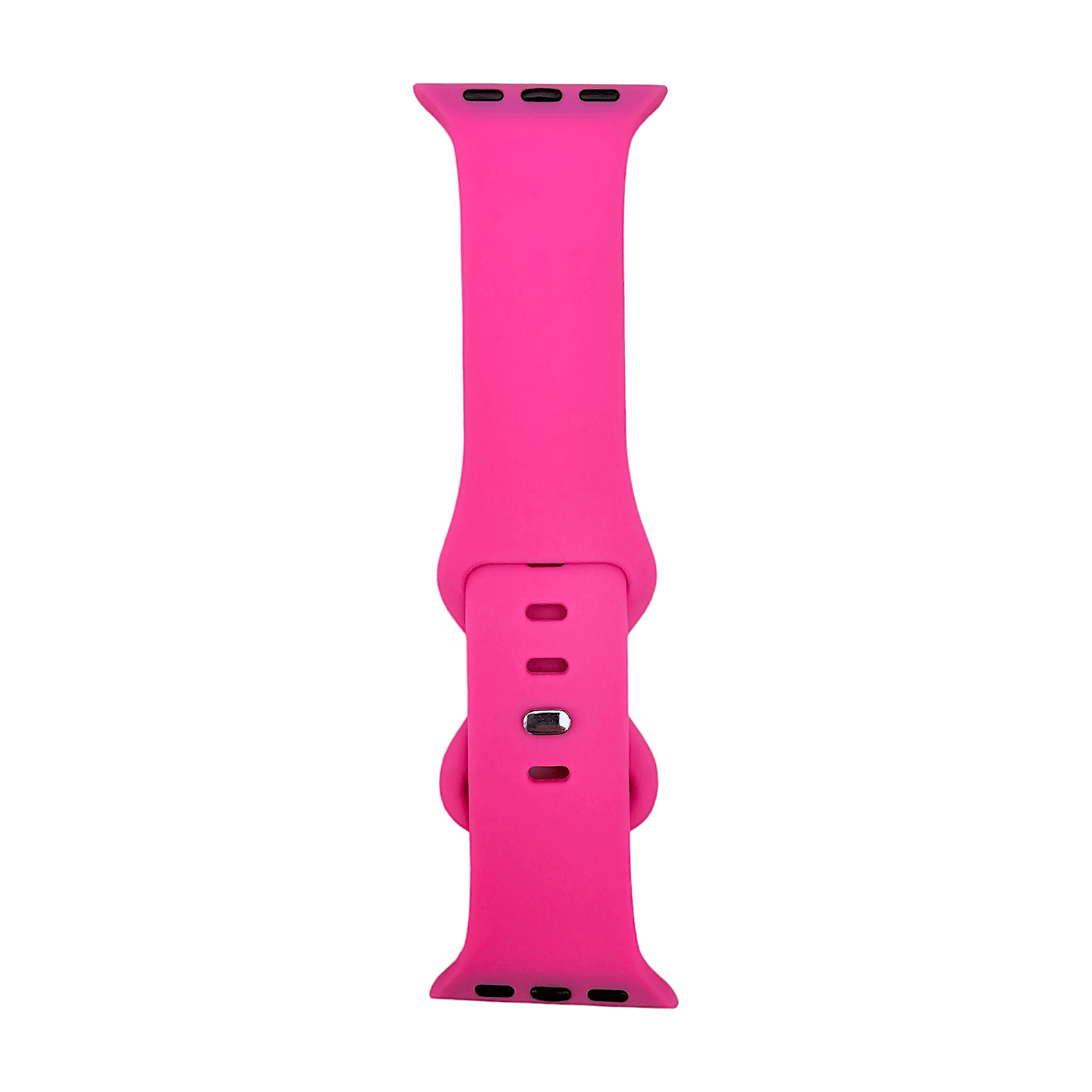 Soft Silicone Watch Strap For Apple Watch Bright Pink - Wrist Envy