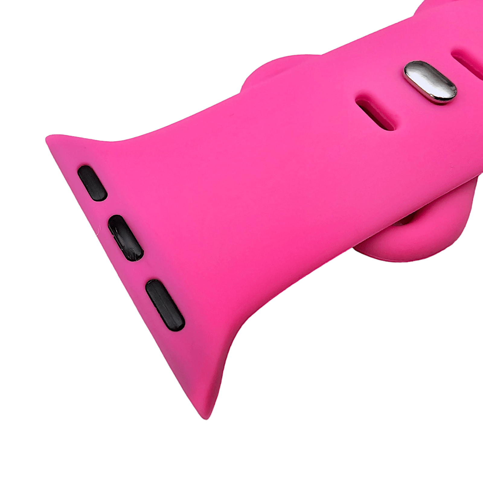 Soft Silicone Watch Strap For Apple Watch Bright Pink - Wrist Envy