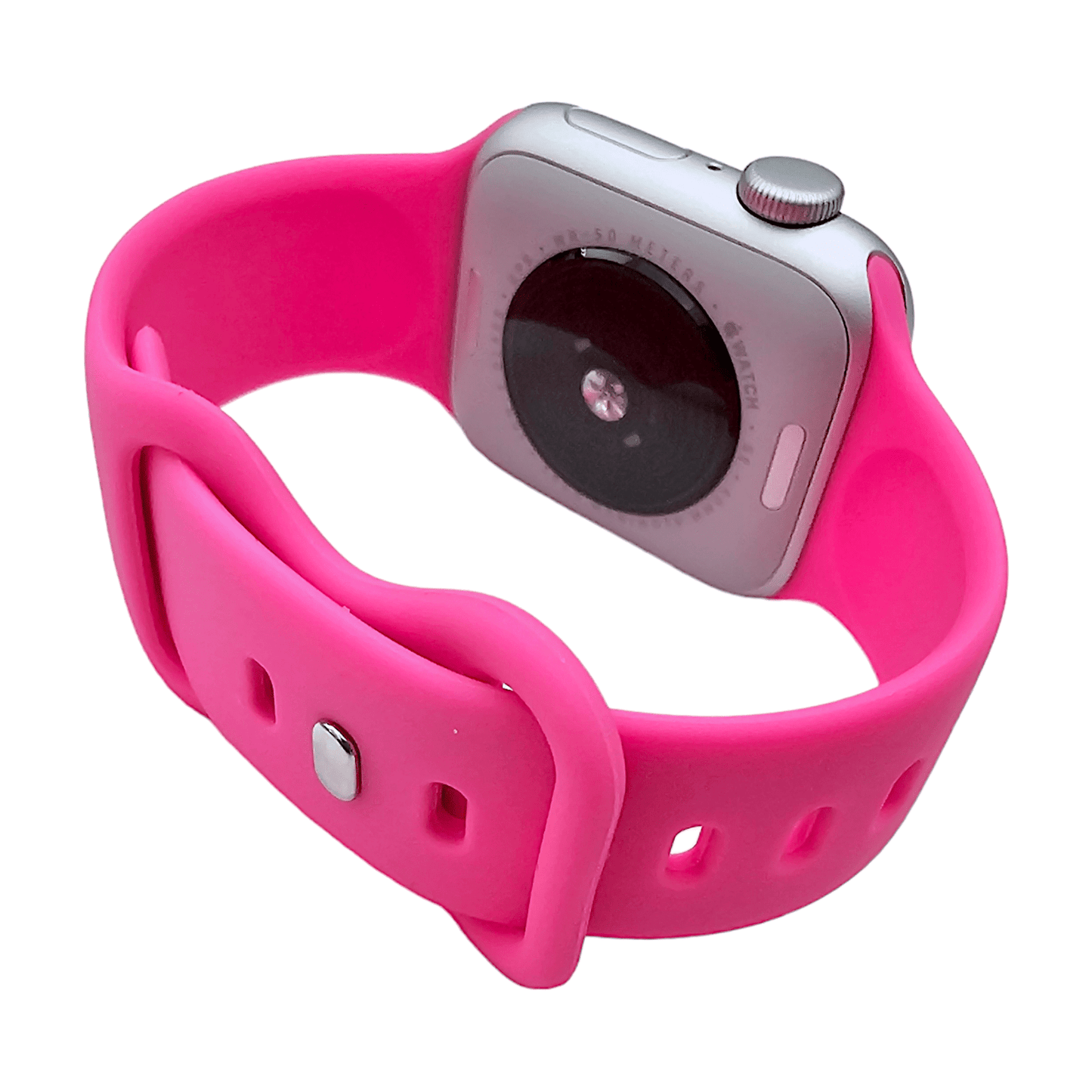 Soft Silicone Watch Strap For Apple Watch Bright Pink - Wrist Envy