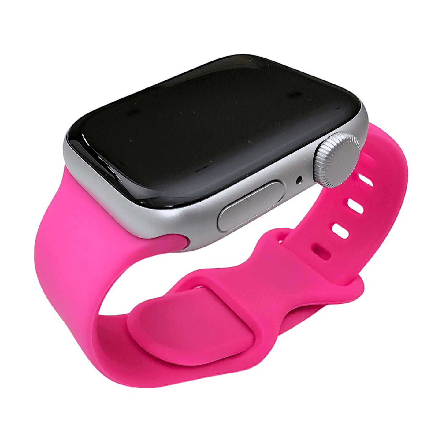 Soft Silicone Watch Strap For Apple Watch Bright Pink - Wrist Envy