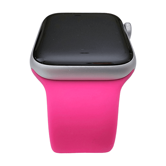 Soft Silicone Watch Strap For Apple Watch Bright Pink - Wrist Envy