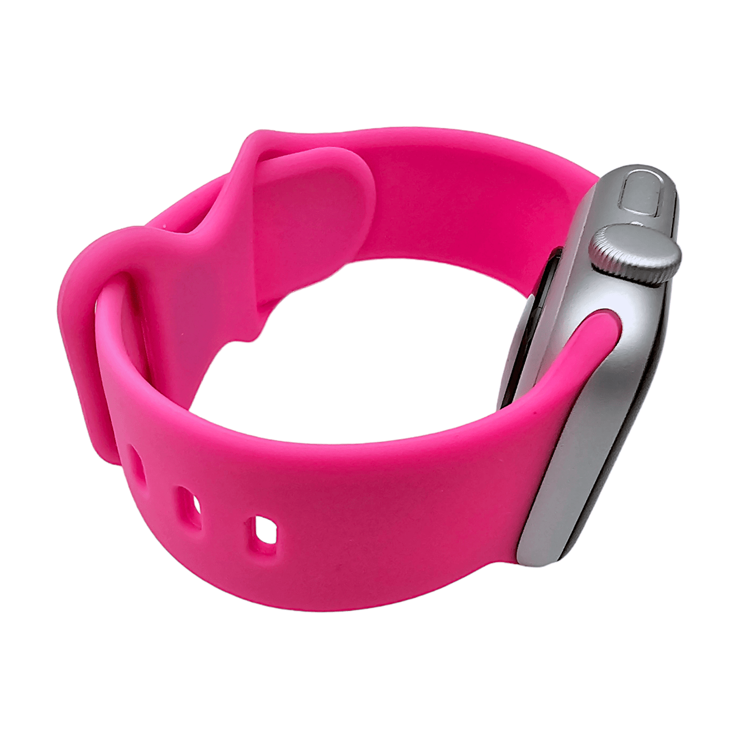 Soft Silicone Watch Strap For Apple Watch Bright Pink - Wrist Envy