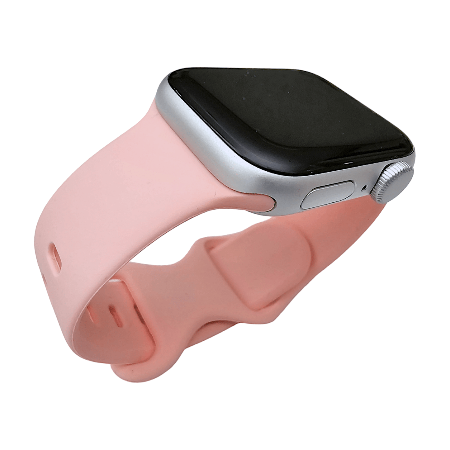 Soft Silicone Watch Strap For Apple Watch Coral Pink - Wrist Envy