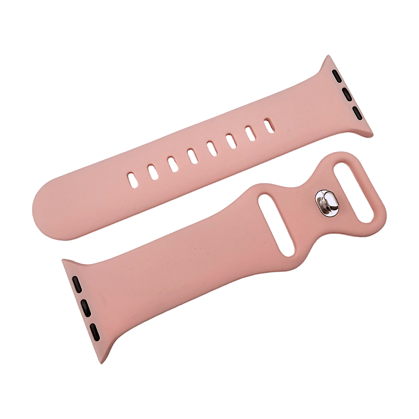 Soft Silicone Watch Strap For Apple Watch Coral Pink - Wrist Envy