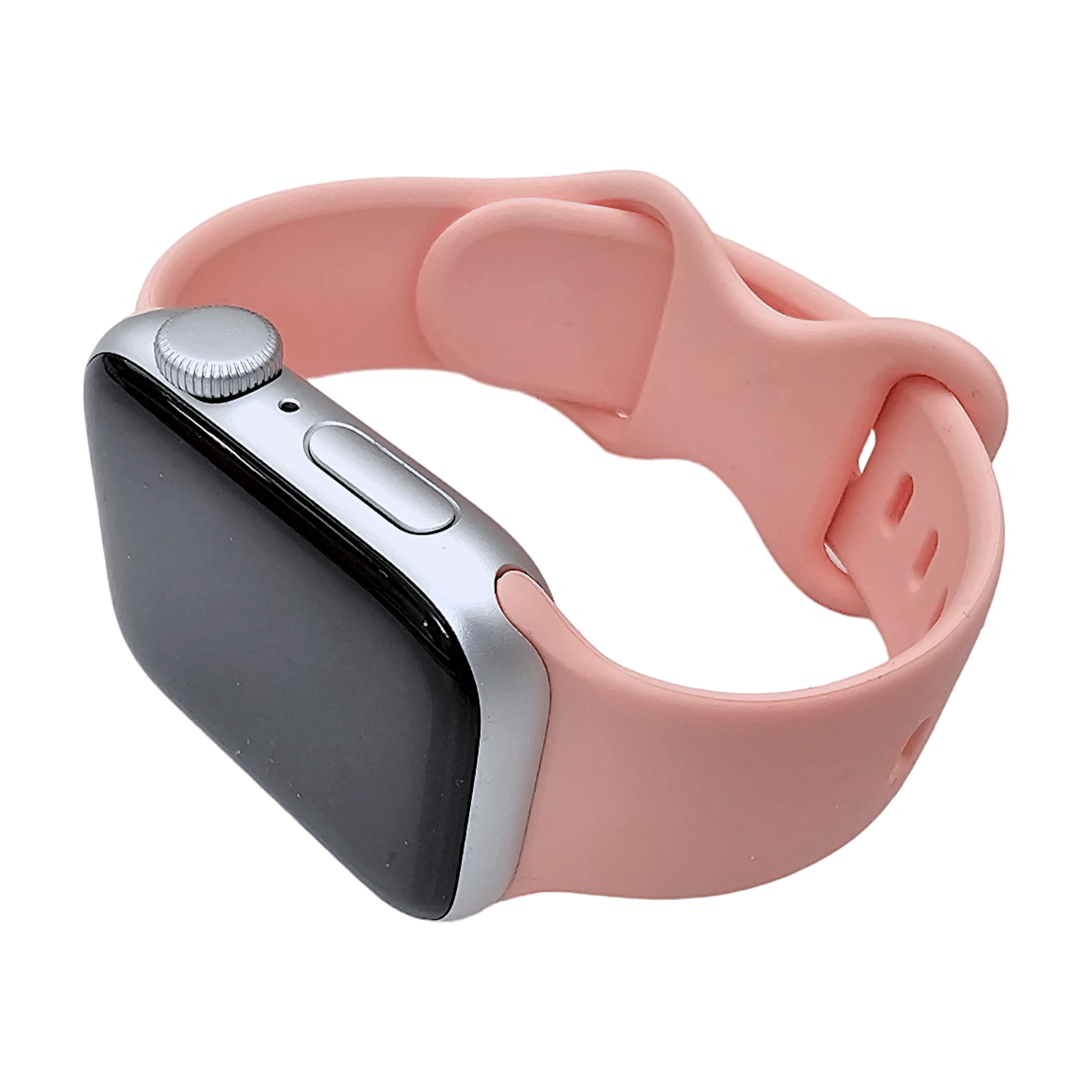 Soft Silicone Watch Strap For Apple Watch Coral Pink - Wrist Envy