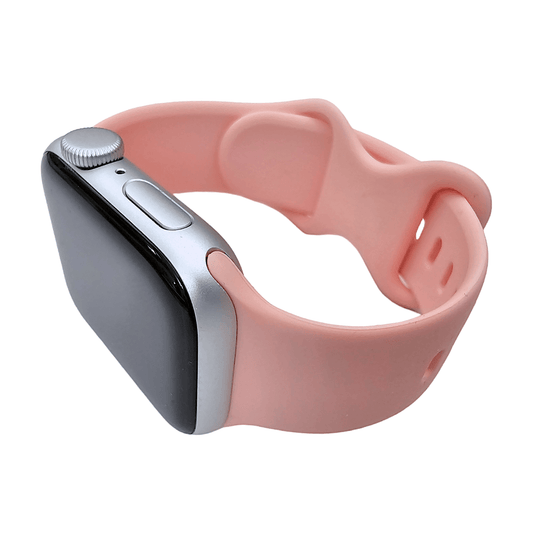 Soft Silicone Watch Strap For Apple Watch Coral Pink - Wrist Envy