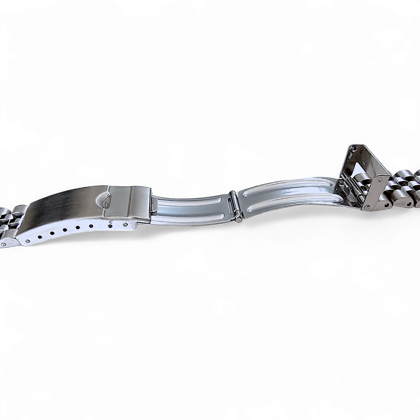 Solid Curved End 316L Stainless Steel Watch Bracelet 20mm - Wrist Envy