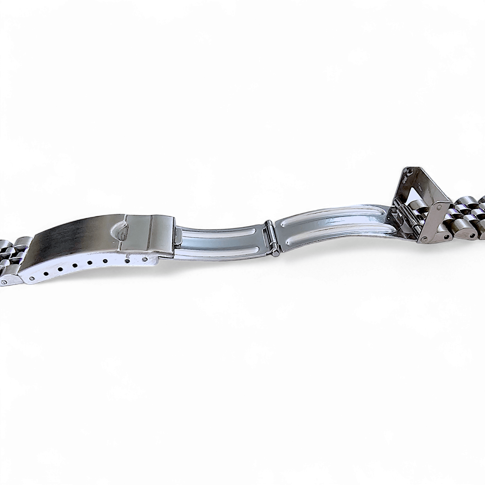 Solid Curved End 316L Stainless Steel Watch Bracelet 20mm - Wrist Envy