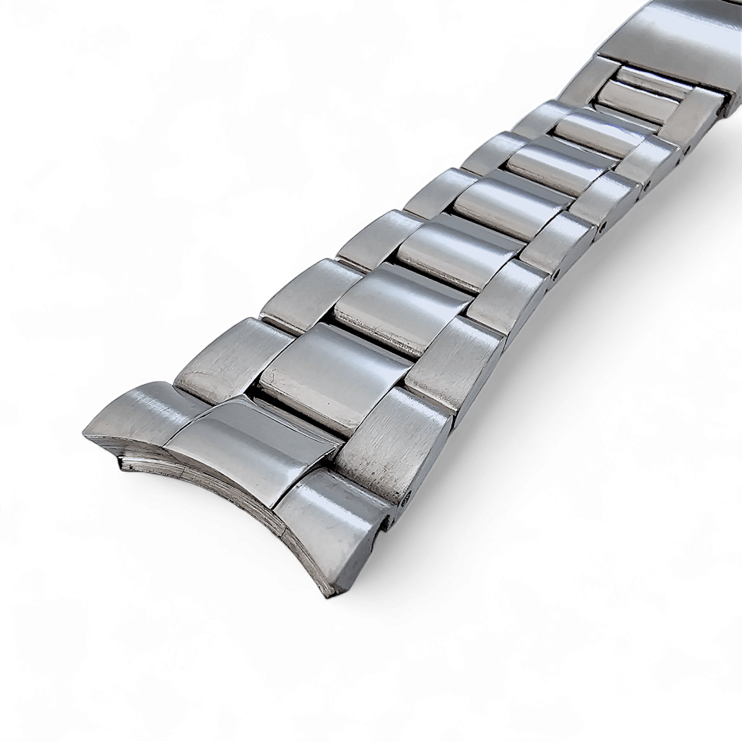 Solid Curved End 316L Stainless Steel Watch Bracelet 20mm - Wrist Envy