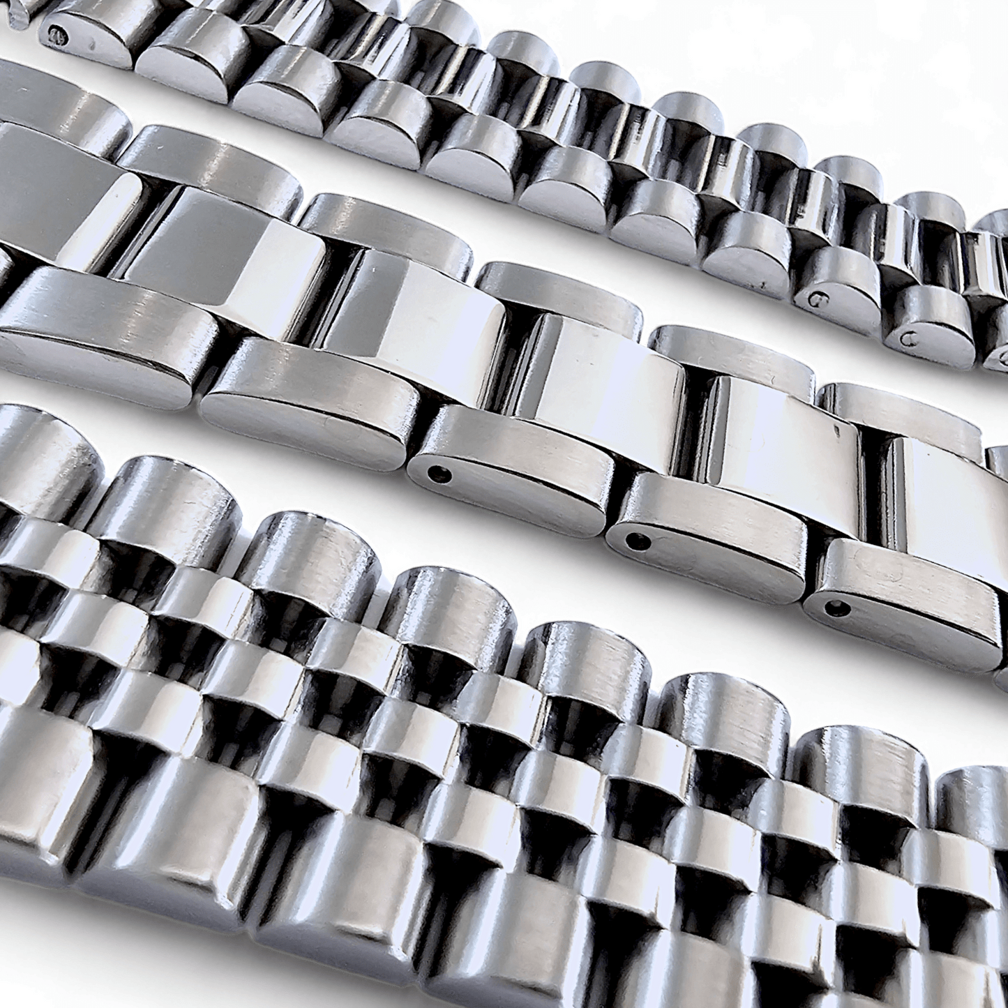 Solid Curved End 316L Stainless Steel Watch Bracelet 20mm - Wrist Envy