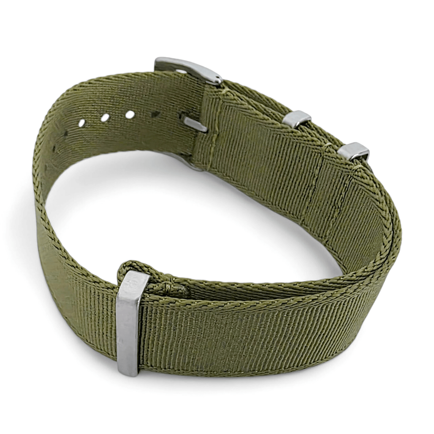 Sovereign Luxury Nylon Watch Strap Military 18mm 20mm 22mm Army Green - Wrist Envy