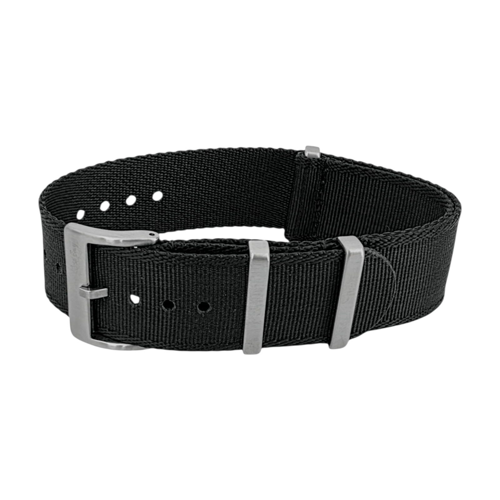 Sovereign Luxury Nylon Watch Strap Military 18mm 20mm 22mm Obsidian Black - Wrist Envy