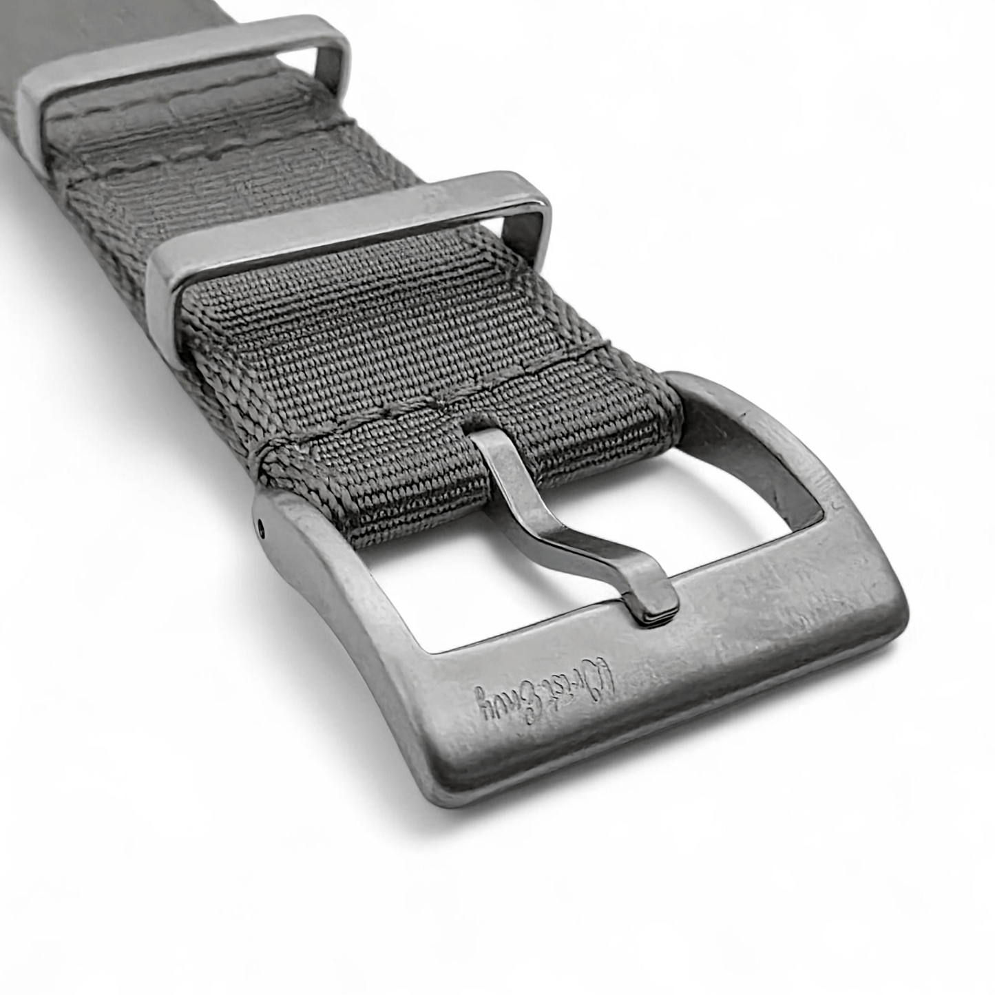 Sovereign Luxury Nylon Watch Strap Military 18mm 20mm 22mm Silver Grey - Wrist Envy