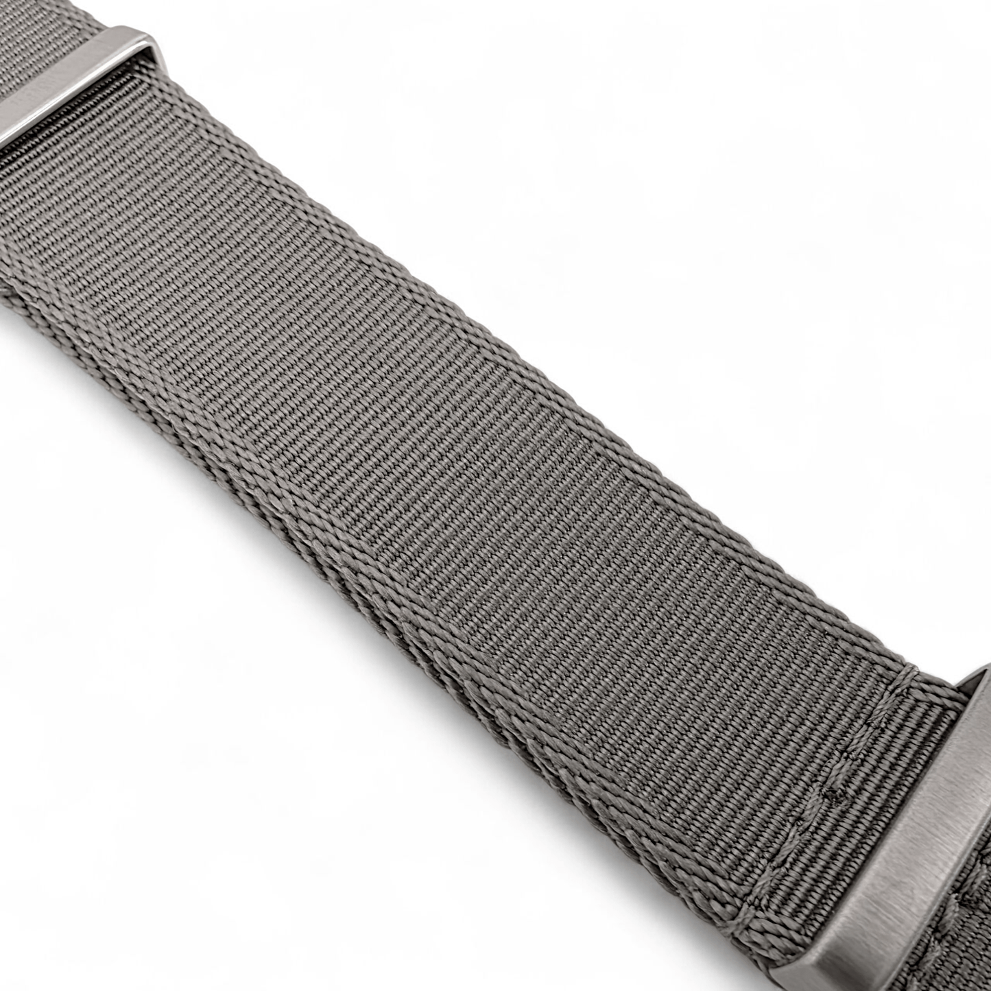 Sovereign Luxury Nylon Watch Strap Military 18mm 20mm 22mm Silver Grey - Wrist Envy