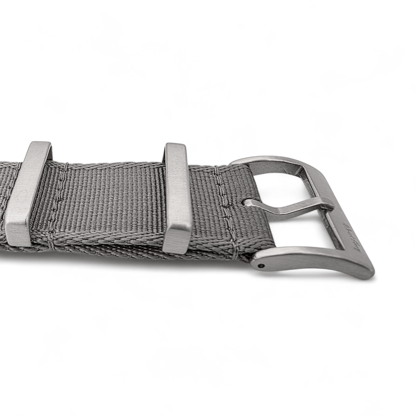 Sovereign Luxury Nylon Watch Strap Military 18mm 20mm 22mm Silver Grey - Wrist Envy