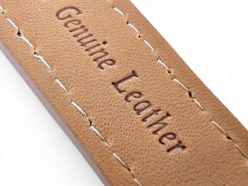 Suede Leather Watch Strap Band Nubuck Lined 24mm Khaki Beige - Wrist Envy