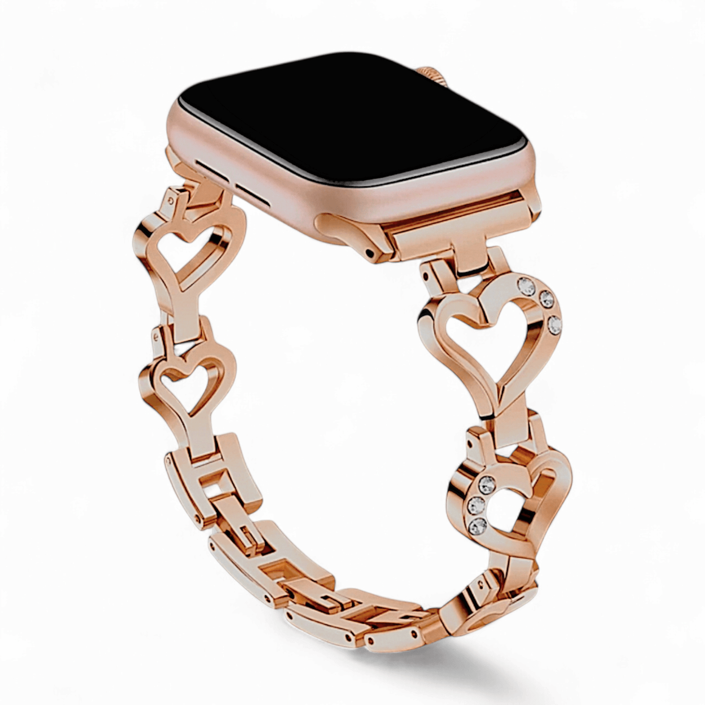 Sweet Heart Apple Watch Bracelet Rose Gold - Wrist Envy