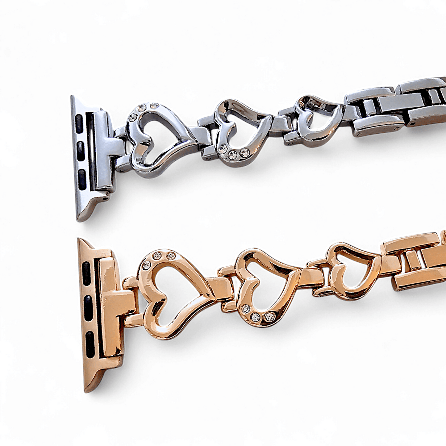 Sweet Heart Apple Watch Bracelet Silver - Wrist Envy
