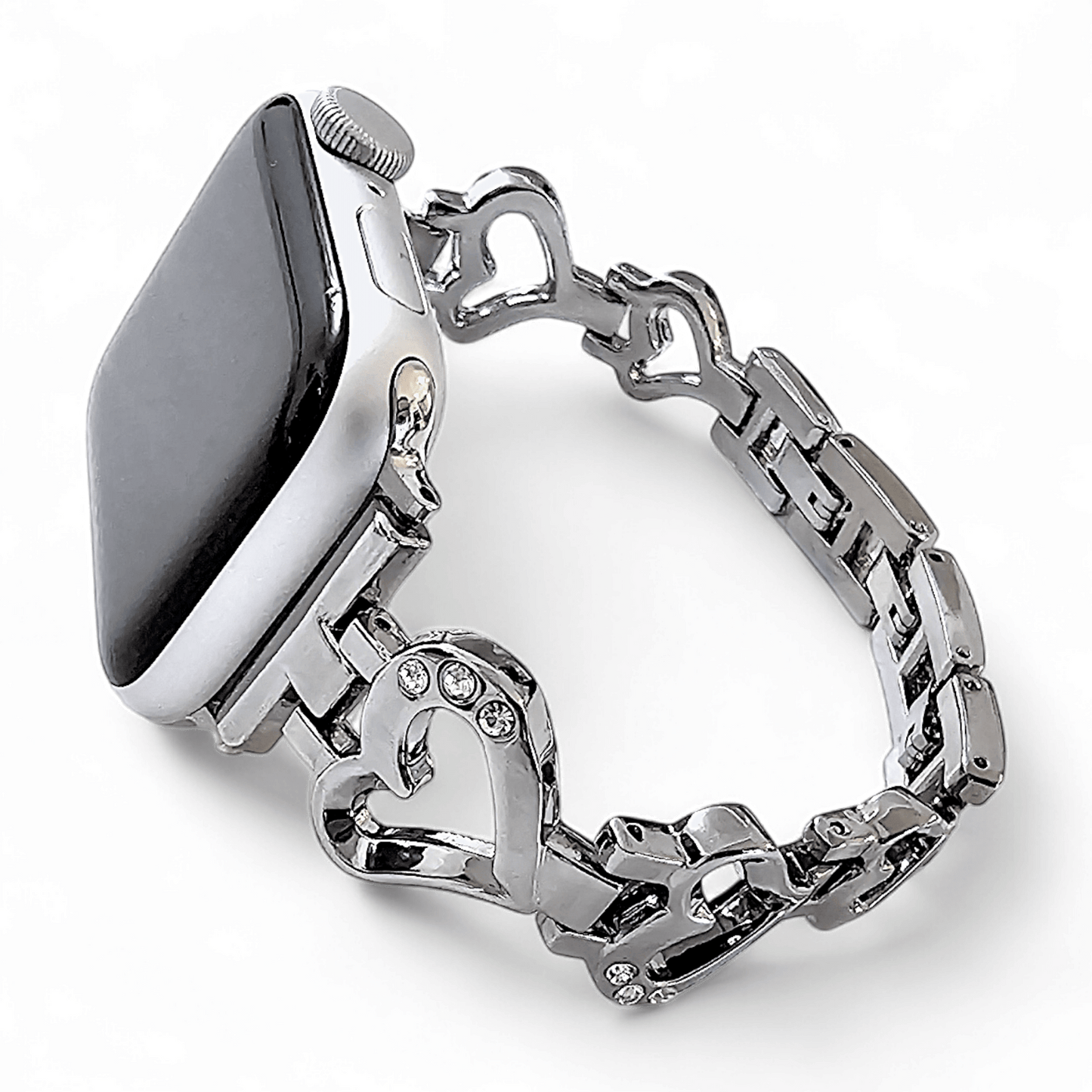 Sweet Heart Apple Watch Bracelet Silver - Wrist Envy