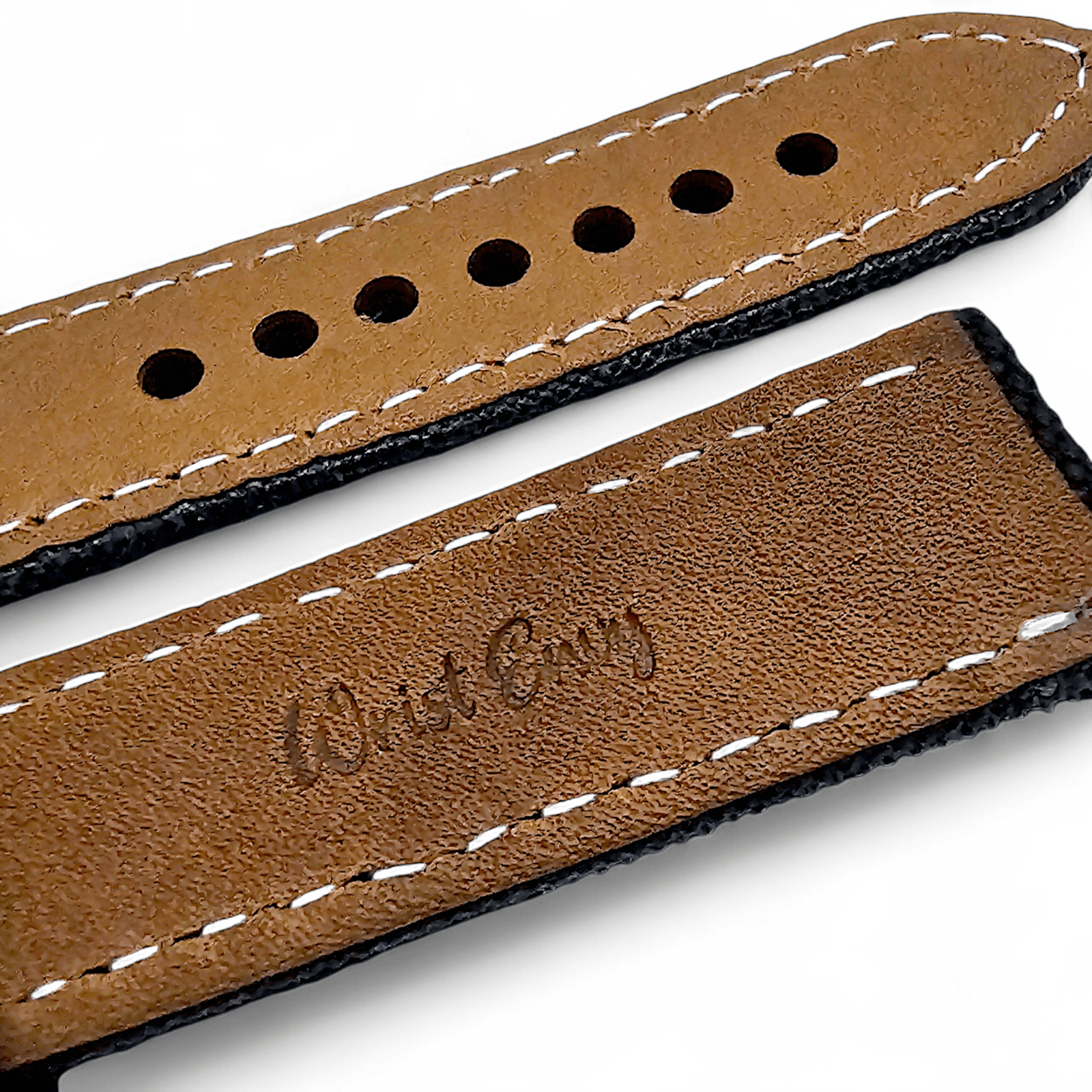 Thick Canvas Watch Strap Band Distressed Black 20mm 22mm - Wrist Envy