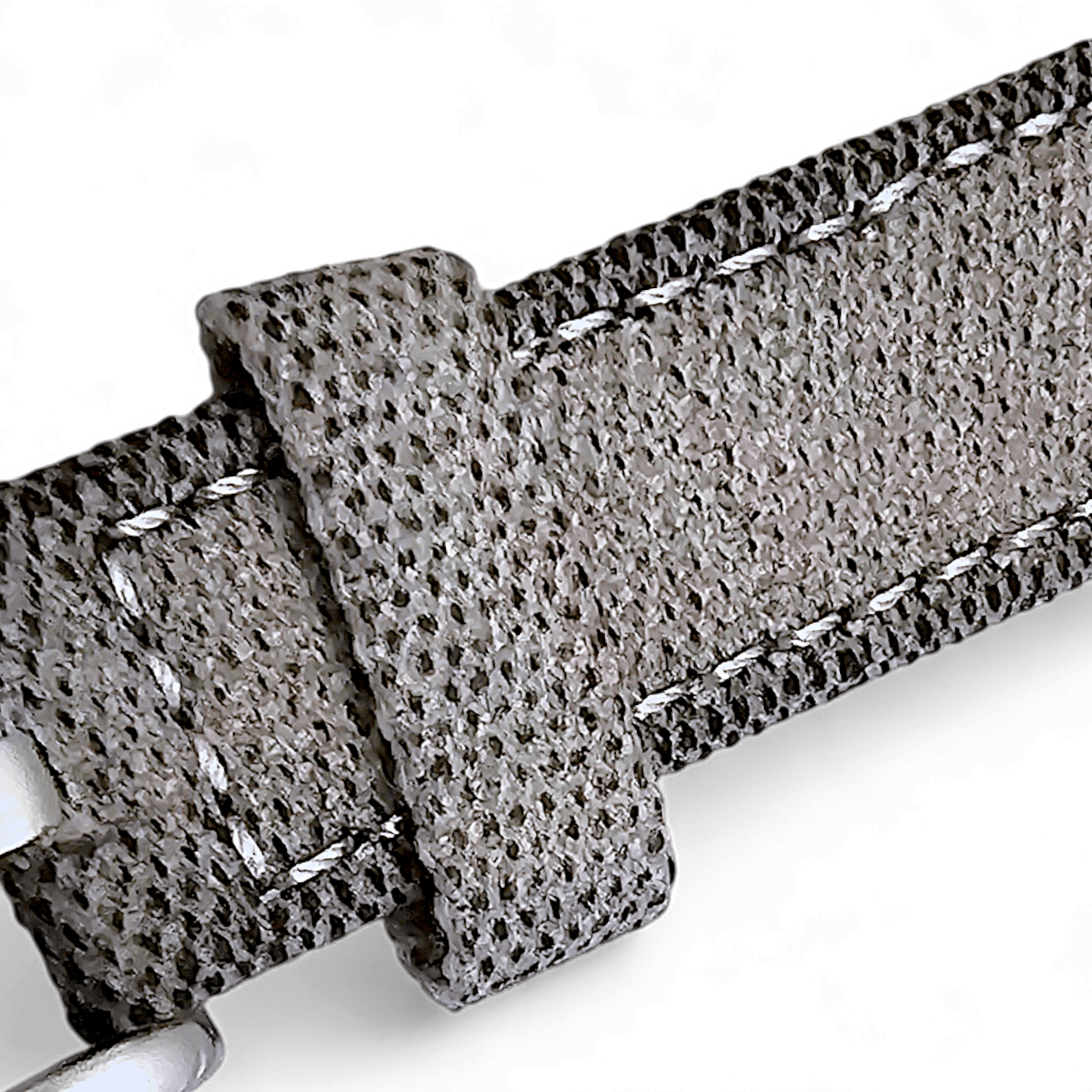Thick Canvas Watch Strap Band Distressed Grey 20mm 22mm - Wrist Envy