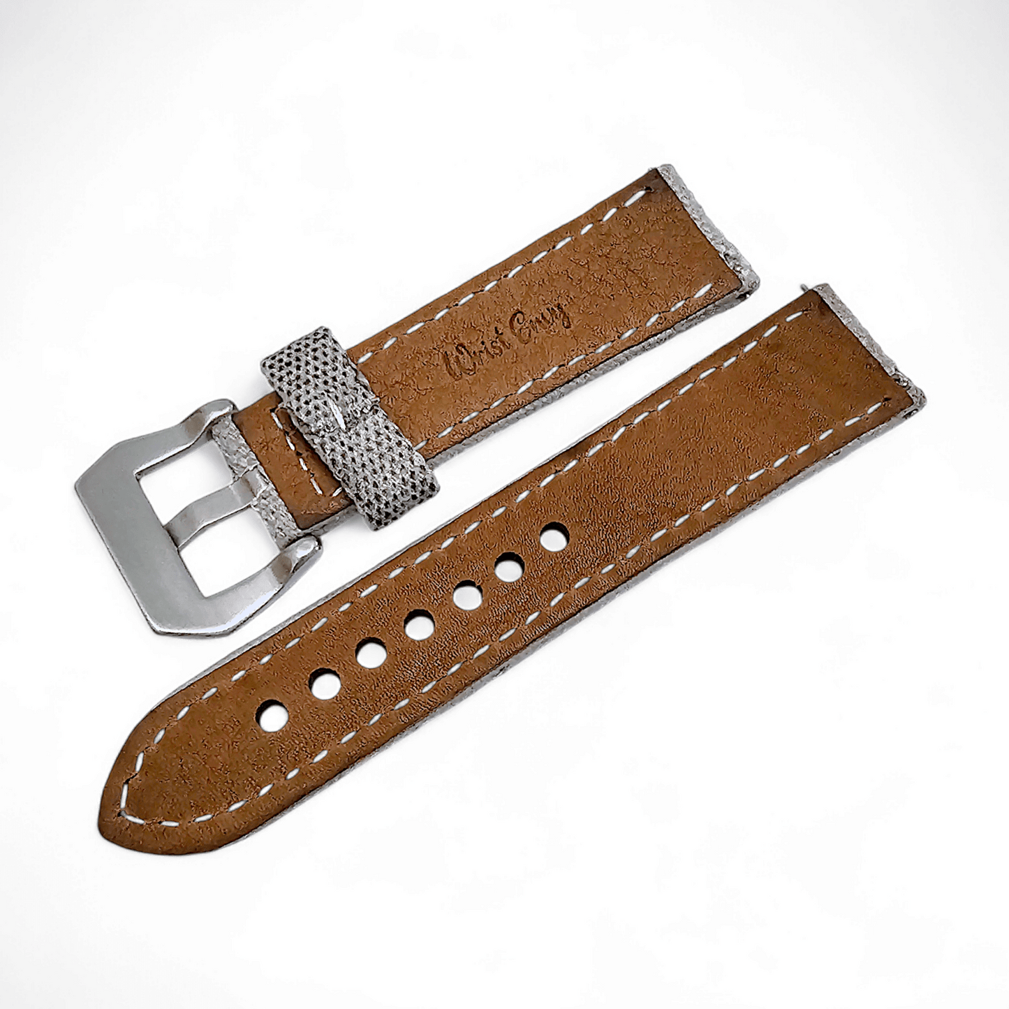 Thick Canvas Watch Strap Band Distressed Grey 20mm 22mm - Wrist Envy