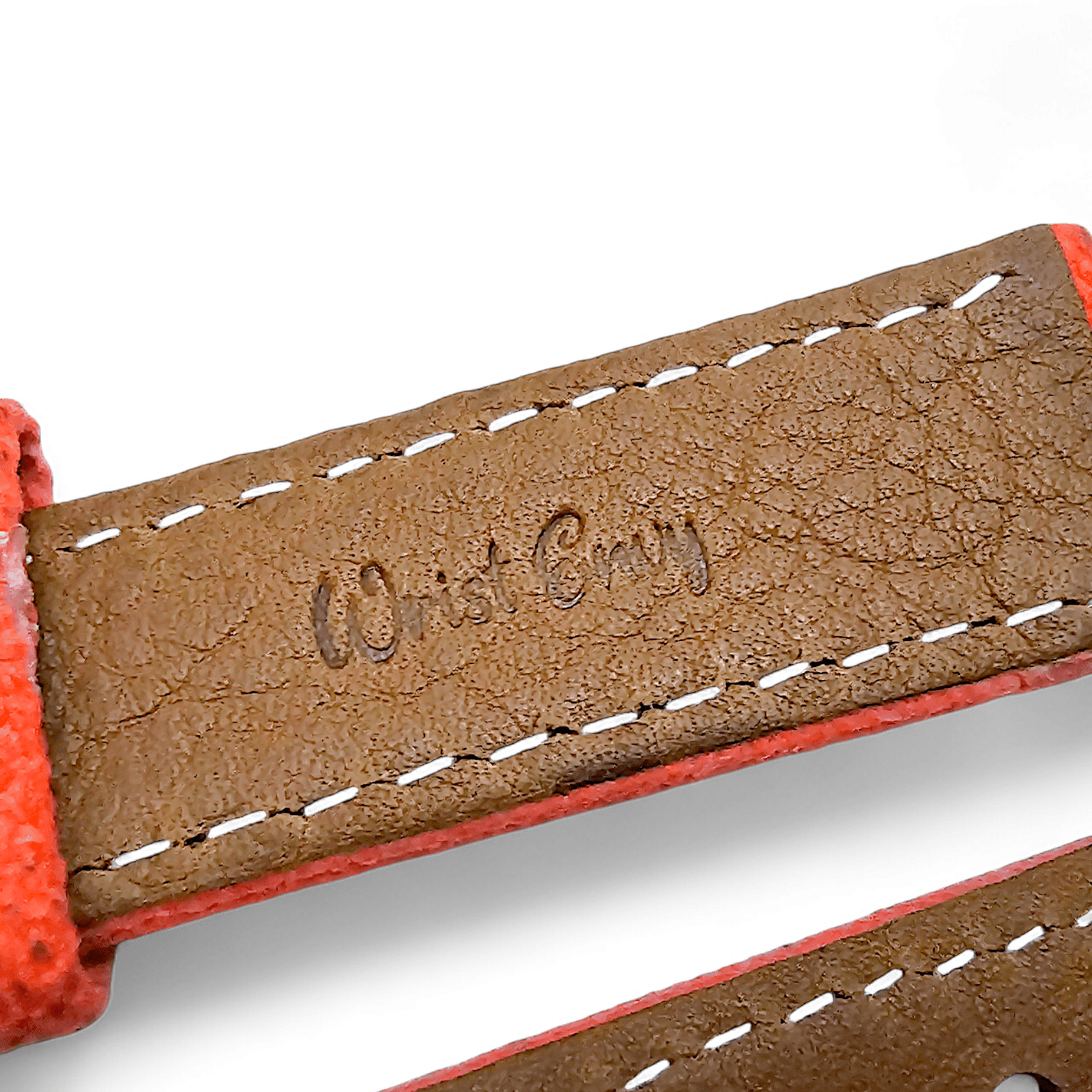 Thick Canvas Watch Strap Distressed Orange 20mm 22mm - Wrist Envy