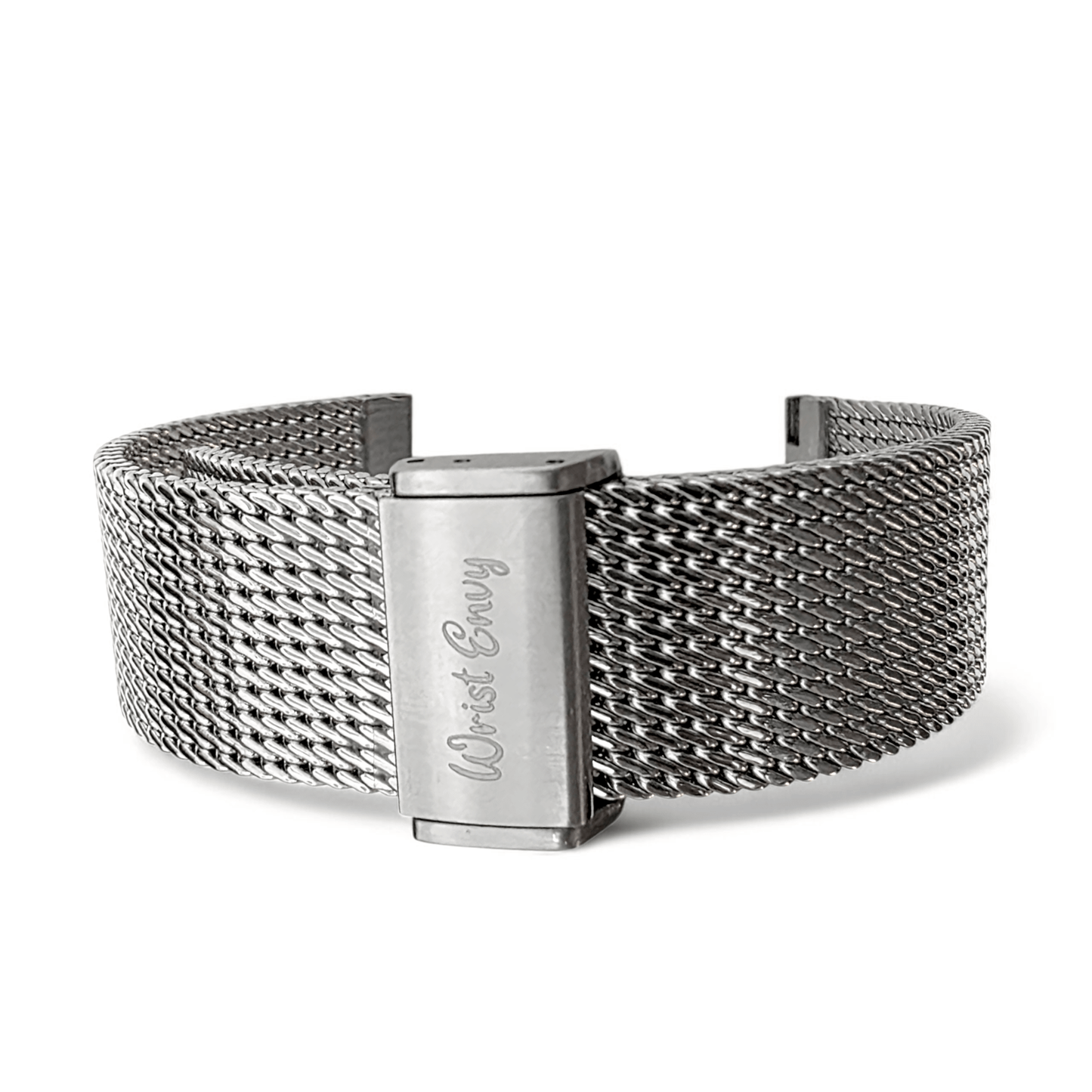 Tight Weave Mesh Watch Bracelet 316L Stainless Steel 20mm 22mm - Wrist Envy