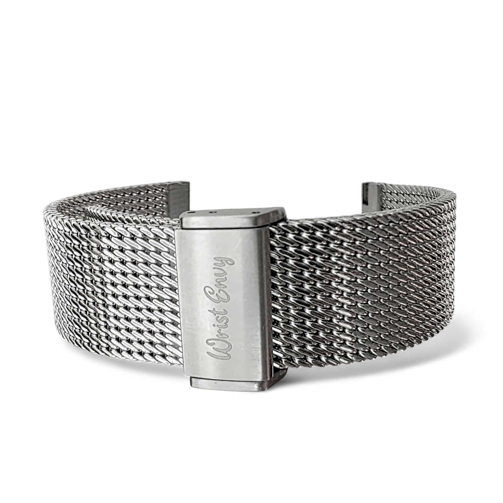 Tight Weave Mesh Watch Bracelet 316L Stainless Steel 20mm 22mm - Wrist Envy