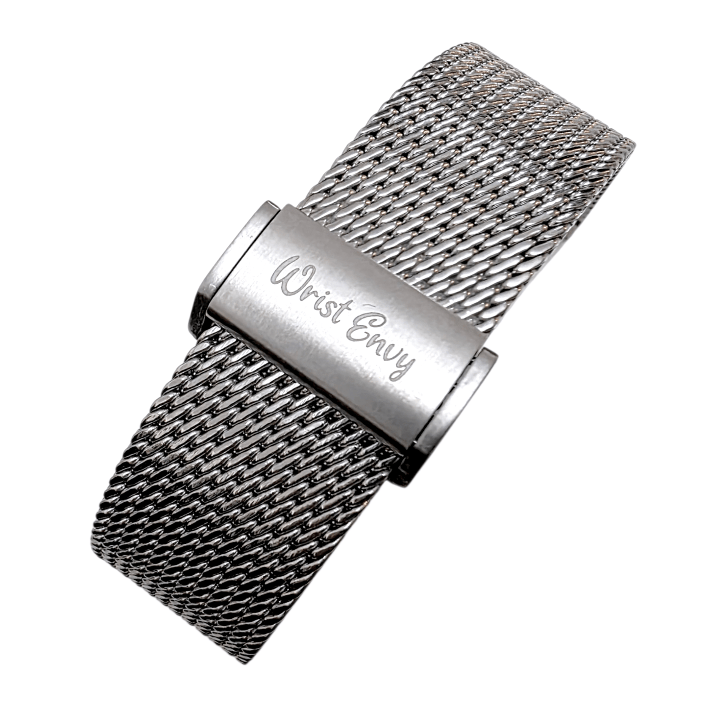 Tight Weave Mesh Watch Bracelet 316L Stainless Steel 20mm 22mm - Wrist Envy