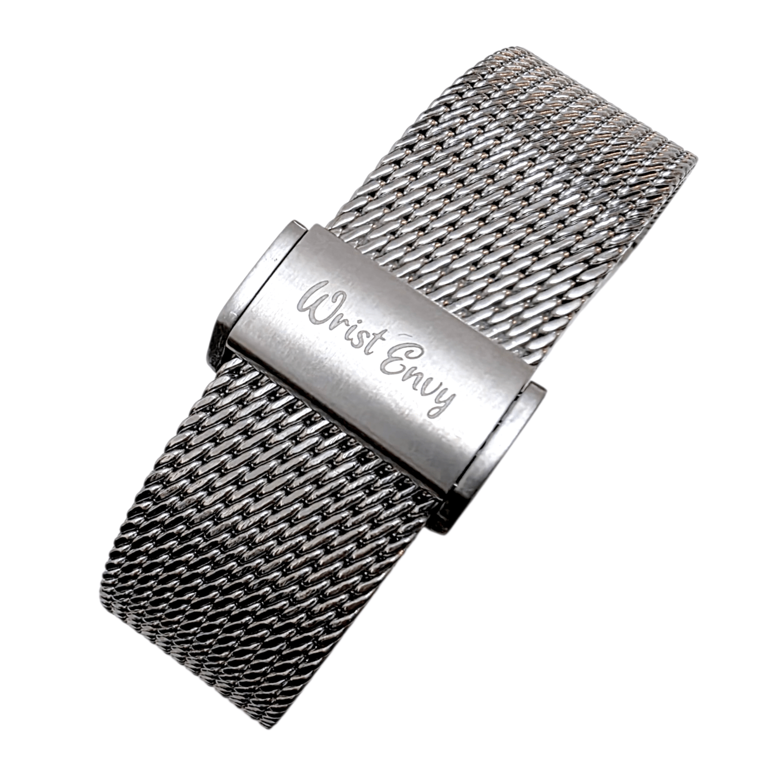 Tight Weave Mesh Watch Bracelet 316L Stainless Steel 20mm 22mm - Wrist Envy