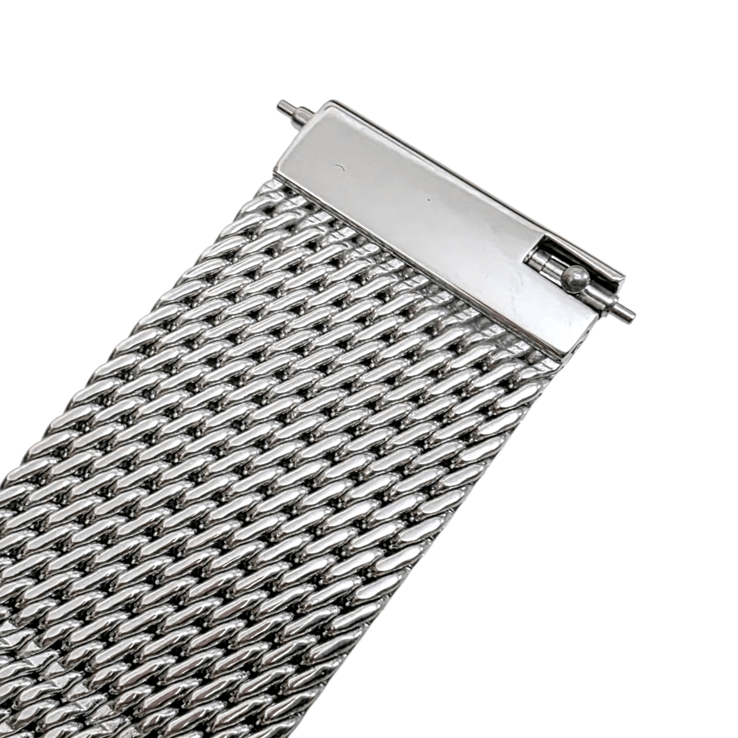 Tight Weave Mesh Watch Bracelet 316L Stainless Steel 20mm 22mm - Wrist Envy