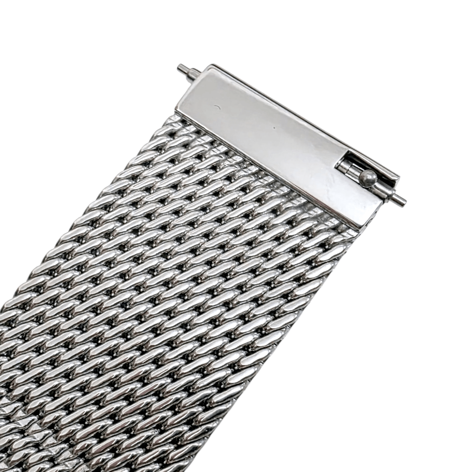 Tight Weave Mesh Watch Bracelet 316L Stainless Steel 20mm 22mm - Wrist Envy