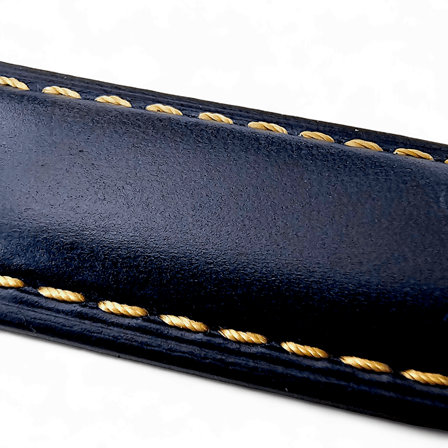 Top Grain Padded Leather Watch Strap For Apple IWatch Blue - Wrist Envy