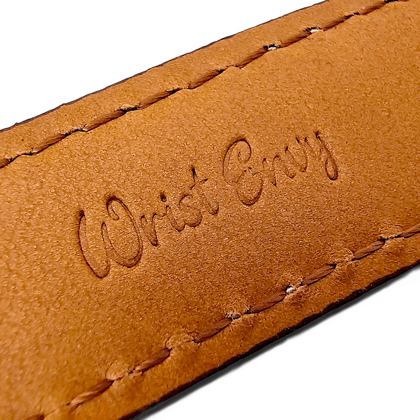 Top Grain Padded Leather Watch Strap For Apple IWatch Brown - Wrist Envy