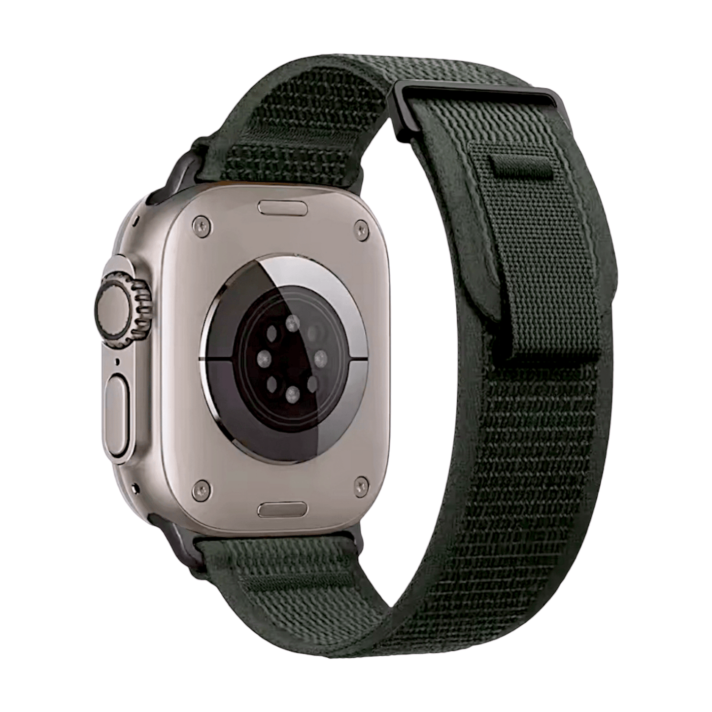 Trail Loop Nylon Stretch Strap For Apple Watch Army Green - Wrist Envy