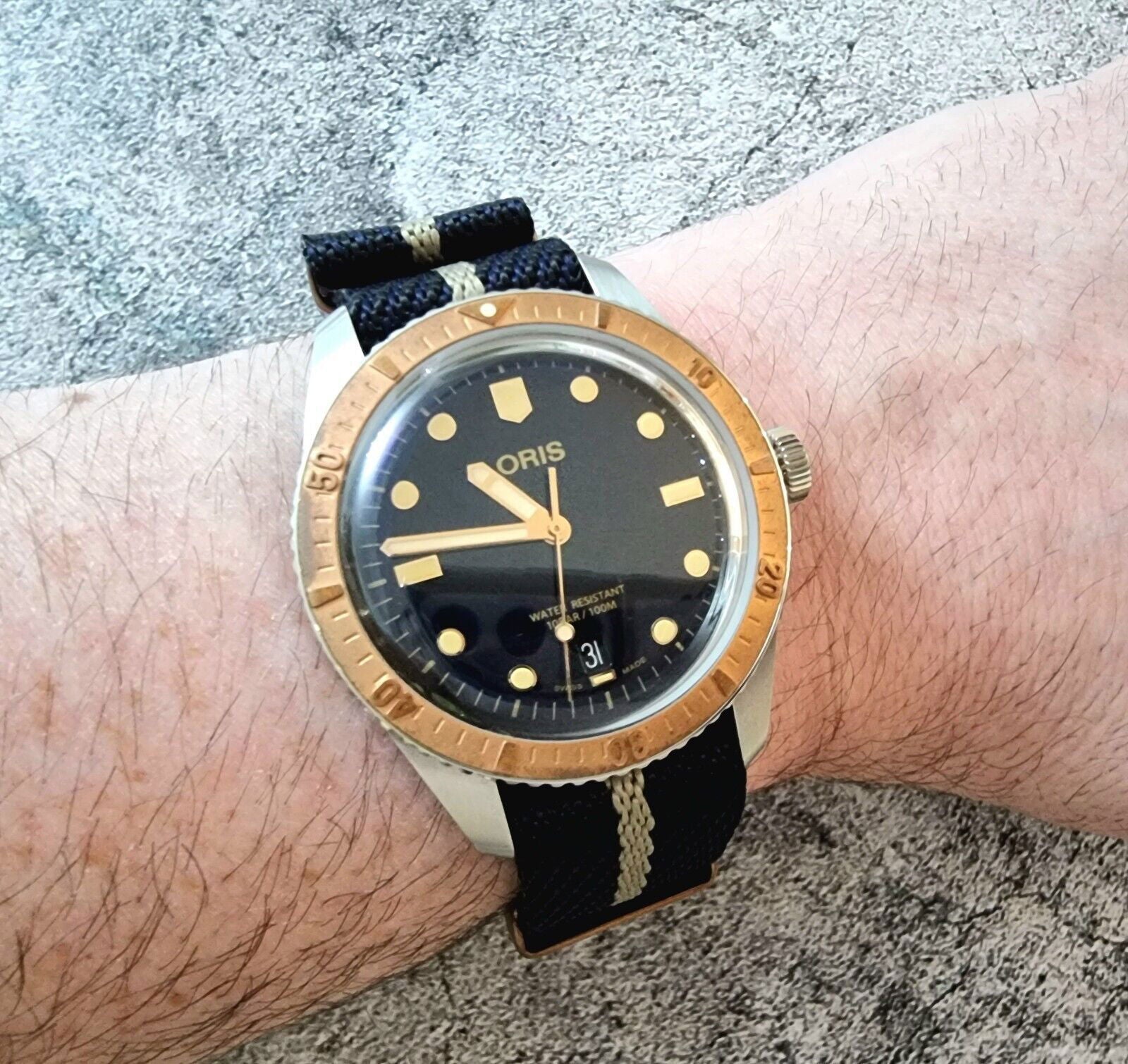 Tudor Style Buckle Nylon Military Watch Strap 20mm 22mm - Wrist Envy