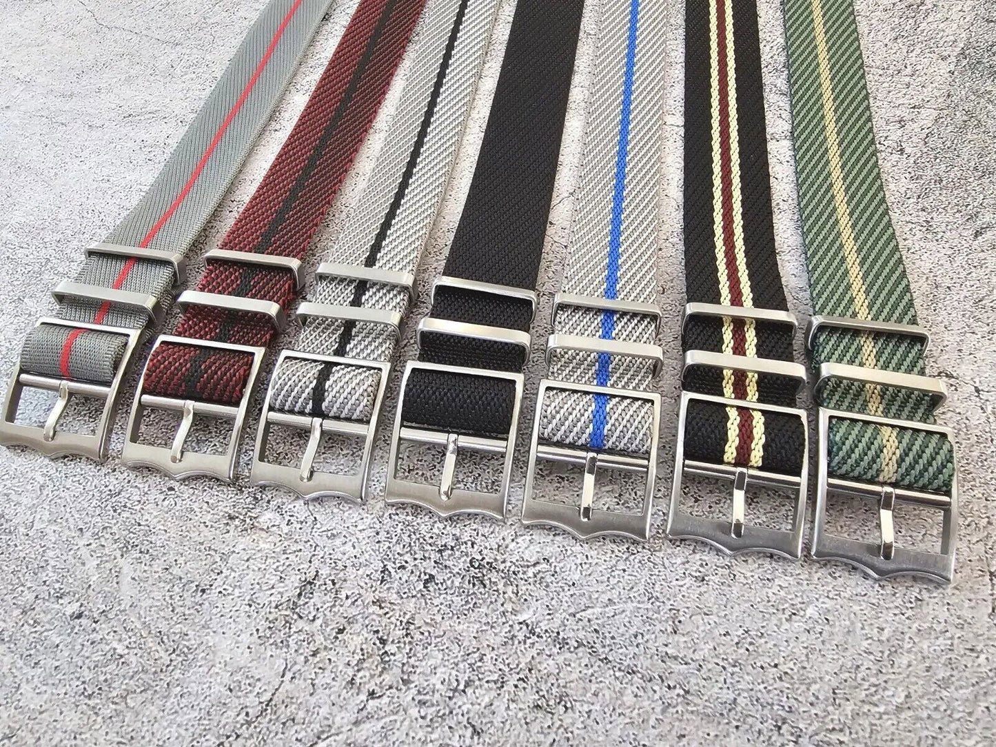 Tudor Style Buckle Nylon Military Watch Strap 20mm 22mm - Wrist Envy