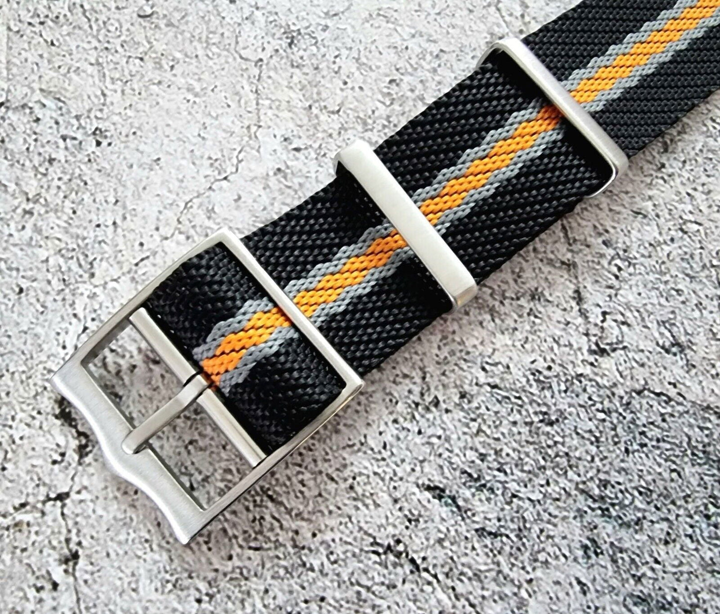 Tudor Style Buckle Nylon Military Watch Strap 20mm 22mm - Wrist Envy