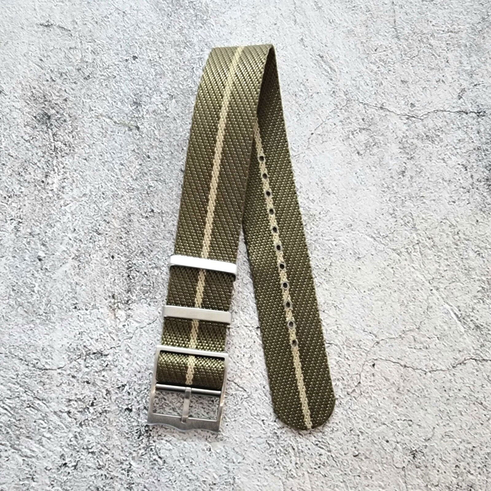 Tudor Style Buckle Nylon Military Watch Strap 20mm 22mm - Wrist Envy