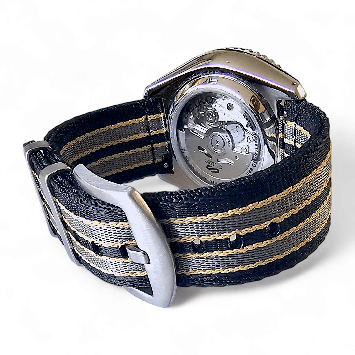 Two Piece Nylon Military Canvas Watch Strap Band Army Military Bond 20mm 22mm Mens - Wrist Envy