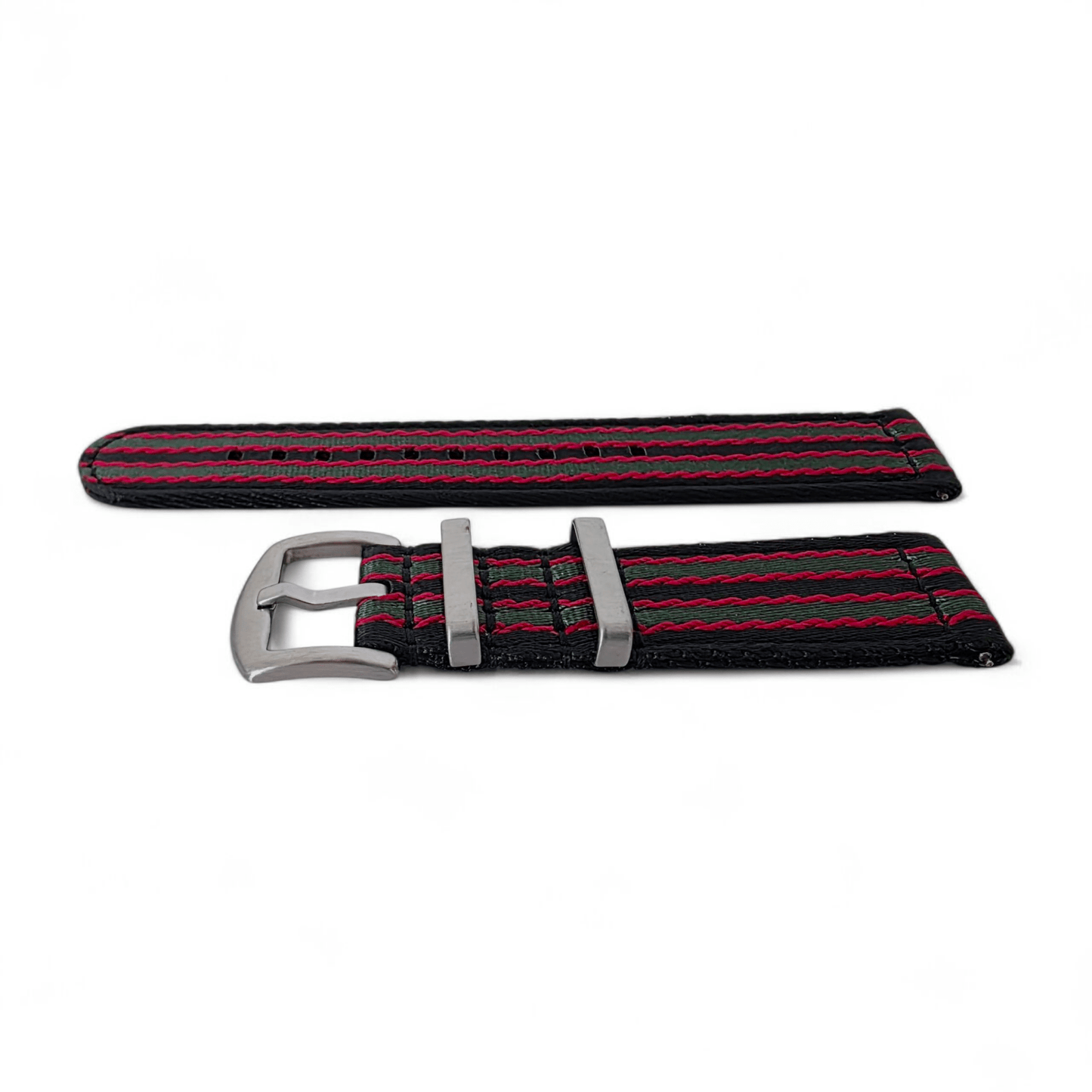 Two Piece Nylon Military Canvas Watch Strap Band Army Military Bond 20mm 22mm Mens - Wrist Envy