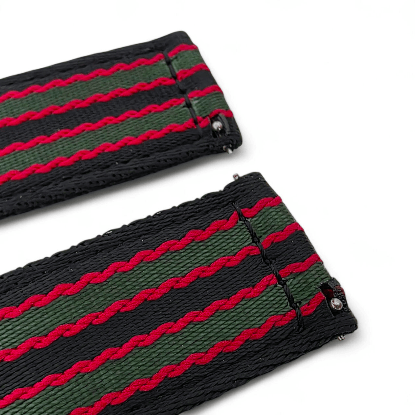 Two Piece Nylon Military Canvas Watch Strap Band Army Military Bond 20mm 22mm Mens - Wrist Envy